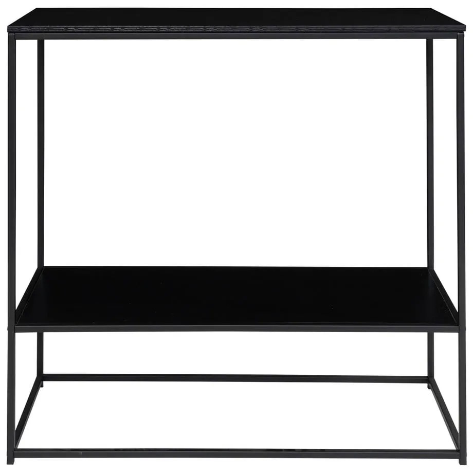 Черна конзолна маса с черен плот 80x36 cm Vita - House Nordic