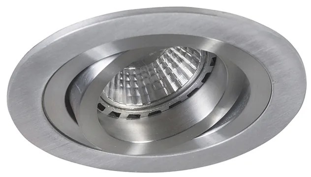 Комплект от 6 модерни вградени спота стомана - Rondoo