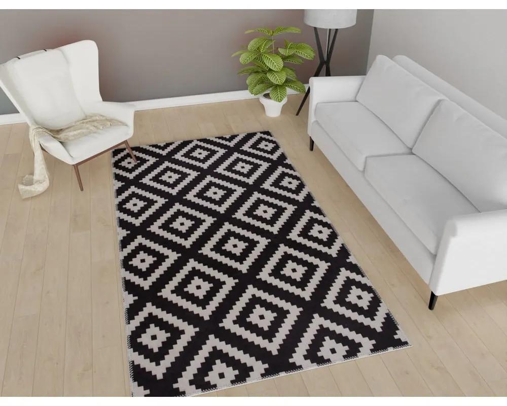 Черен килим за миене 80x50 cm - Vitaus