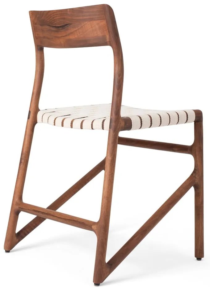 Трапезен стол в кафяв и кремав цвят Fawn – Gazzda