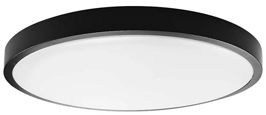 LED Плафон за баня LED/24W/230V 4000K IP44 Ø 29,5 см черен