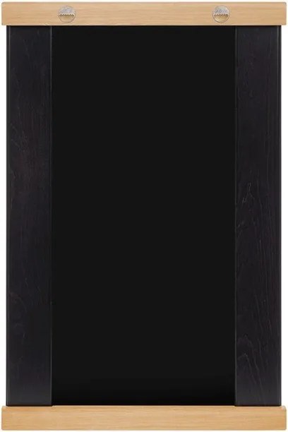 Стенно огледало с рафт масивно дърво 50x75 cm Lun – noo.ma