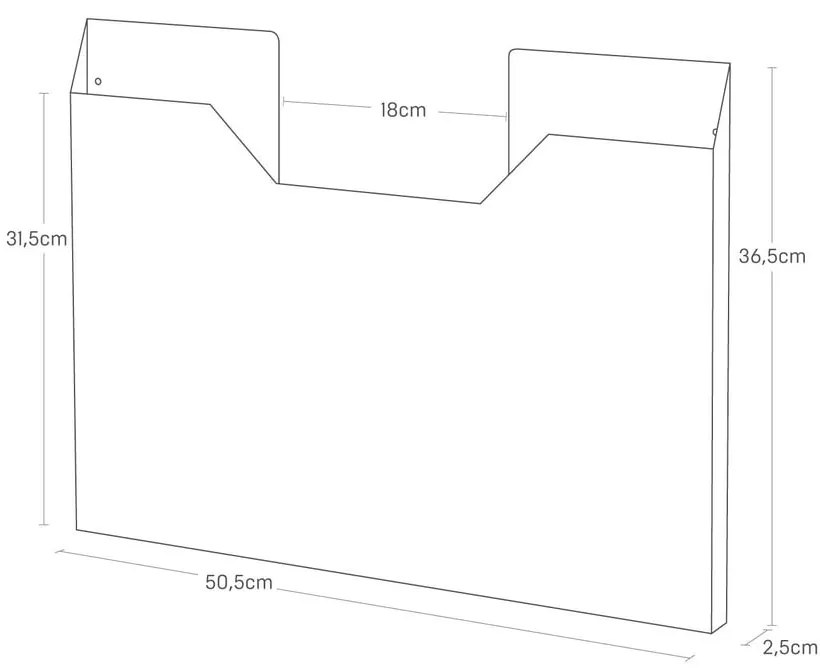Метален държач за подложки за маса без пробиване Tower – YAMAZAKI
