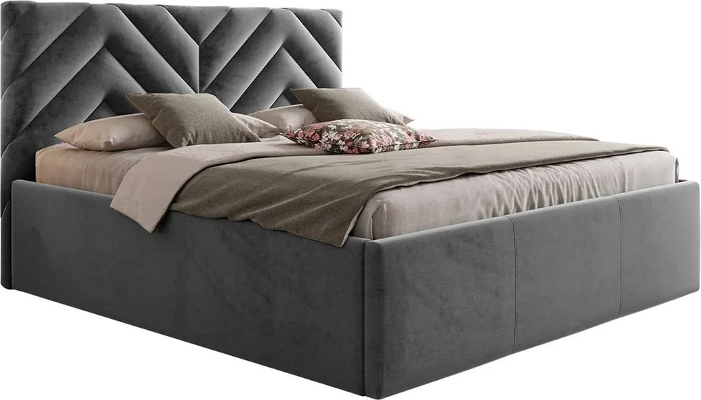 Тапицирано легло Azzuro-Gkri Skouro-140 x 200