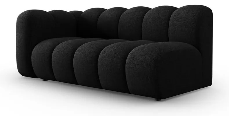 Черно-антрацитен модулен диван (ляв ъгъл) Lupine – Micadoni Home