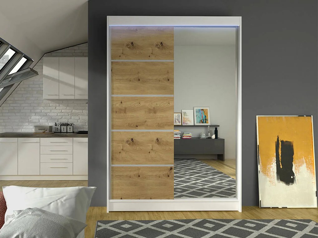 Гардероб Lino III Sliding-Fusiko-White