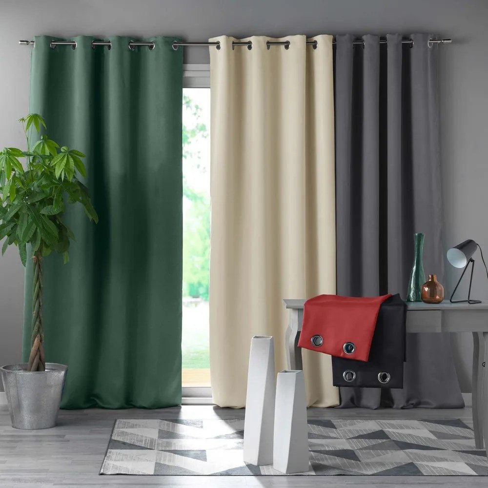 Кремаво затъмняващо перде 135x240 cm Occult – douceur d'intérieur