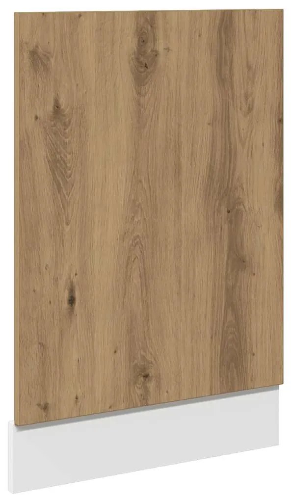 856132 vidaXL Панел за съдомиялна машина "Lyon", изкуствен дъб, 45x3x67 см, инженерно дърво