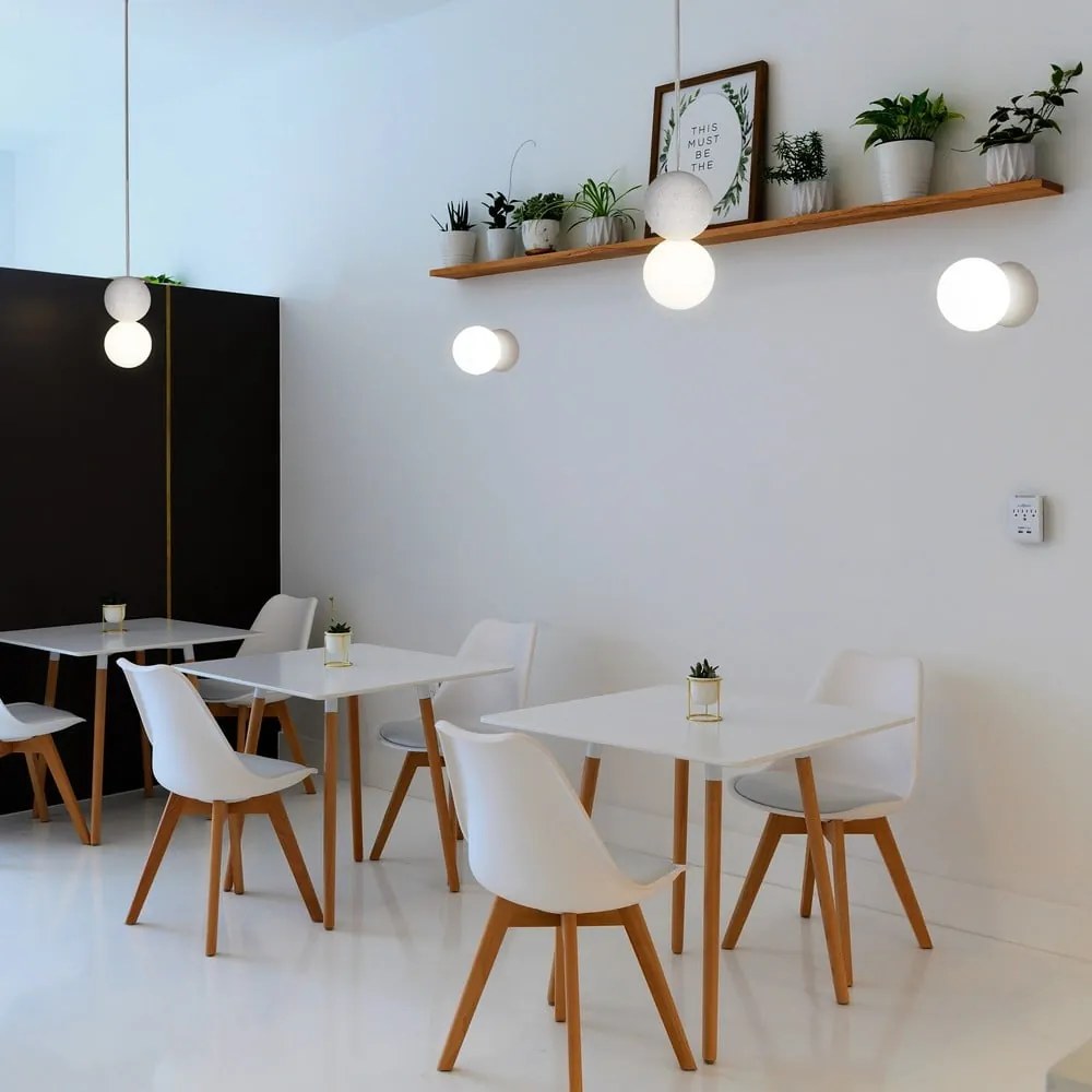 Сива стенна лампа, височина 10 cm Creta - SULION