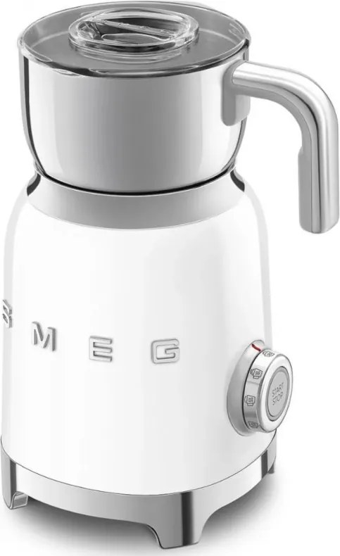 Уред за разпенване на мляко Smeg MFF11WHEU, 500 W, 600 мл, 8 програми, Подвижна кана, Автоматично изключване, Бял