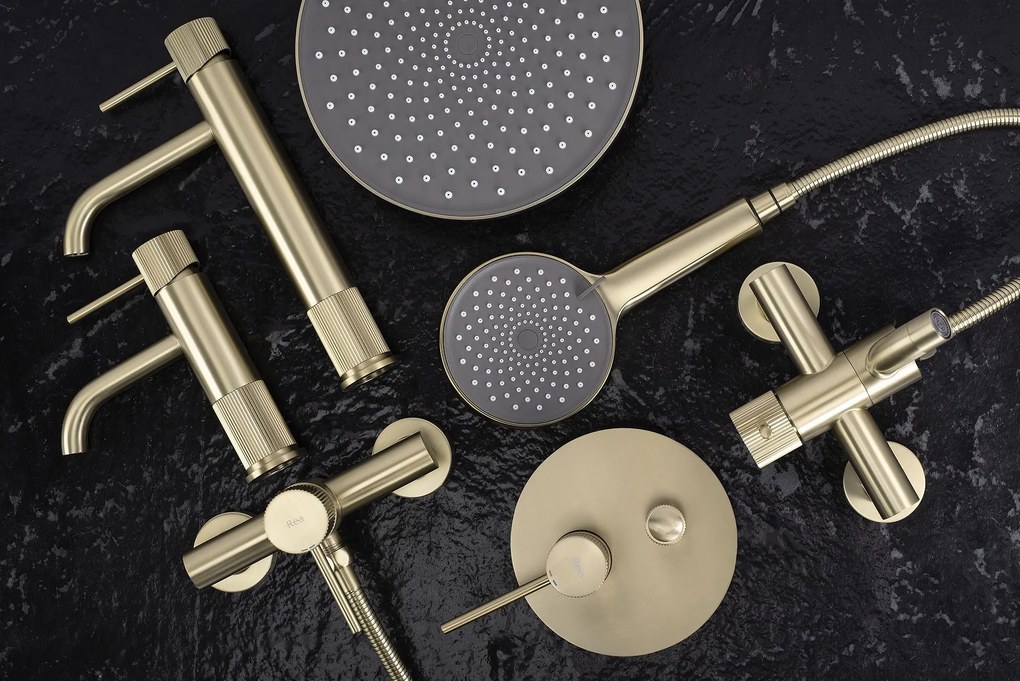 Смесител за вана Rea Lungo Stripe Gold  Brush