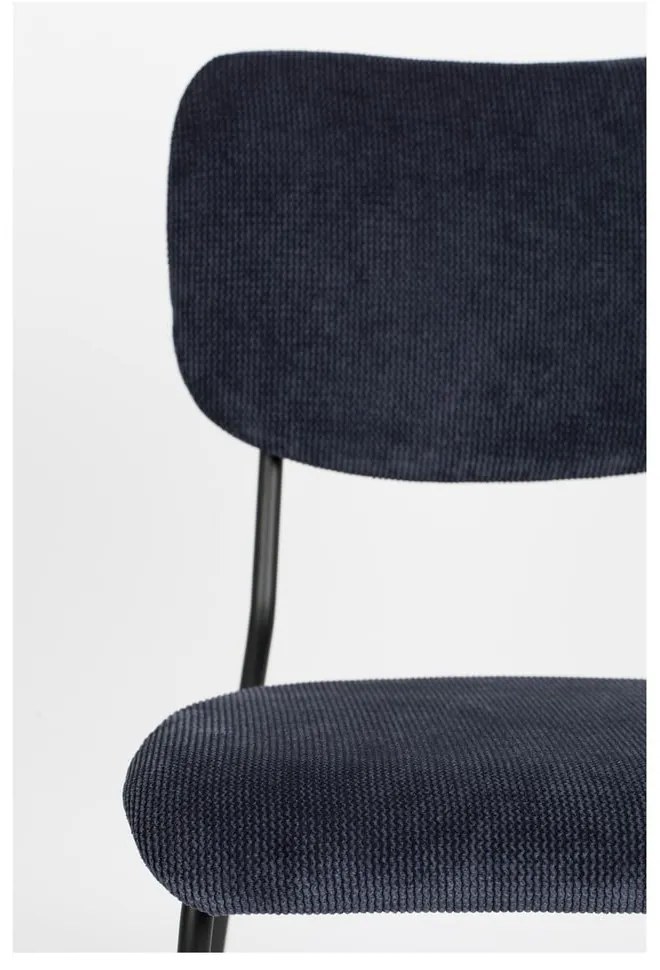 Тъмносини трапезни столове в комплект от 2 броя Benson - Zuiver