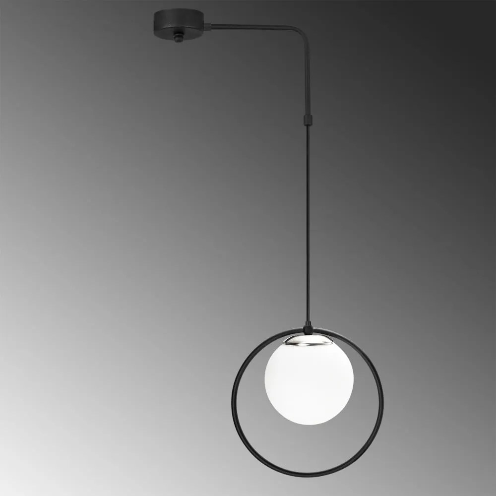 Черно метално висящо осветително тяло Opviq lights Elpidas - Opviq lights
