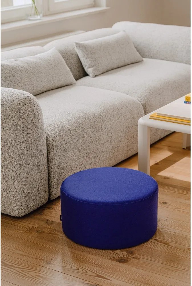 Синя вълнена табуретка Folk – noo.ma