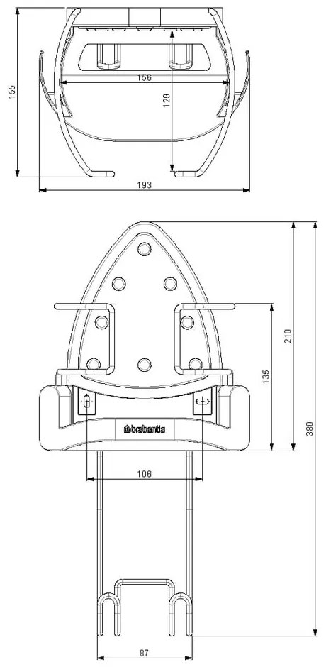 Поставка за дъска за гладене и ютия – Brabantia
