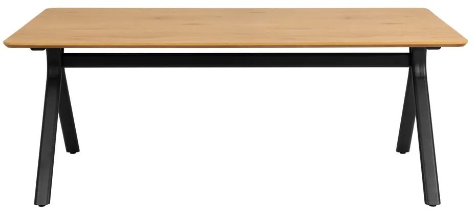 Трапезна маса с дъбов плот 100x200 cm Bristol – Actona