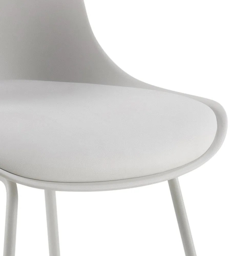 Бял бар стол (височина на седалката 76 cm) Tina – Actona