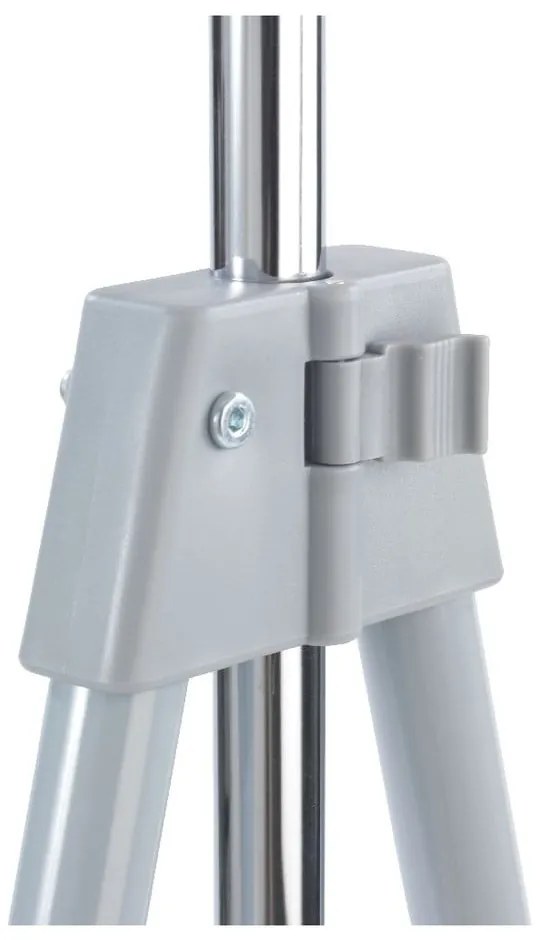 Сив метален телескопичен подвижен стелаж за дрехи, сгъваем - Wenko