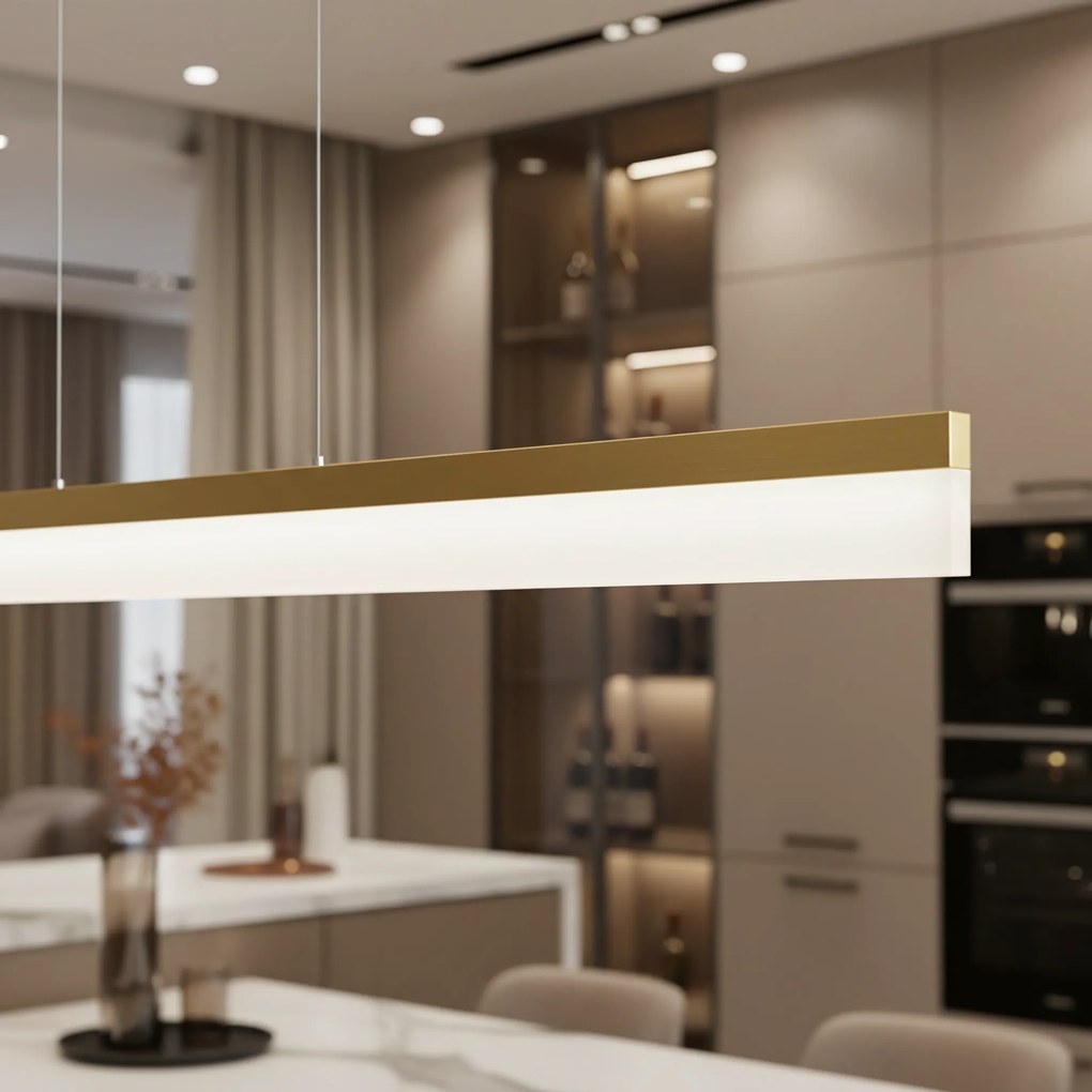Лампа LED APP1694-CP 120 cm Brush Gold