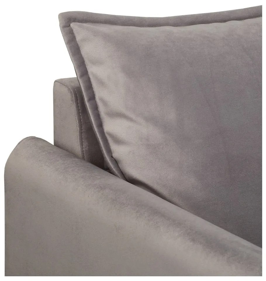 Сиво кадифено кресло Juli – Ropez