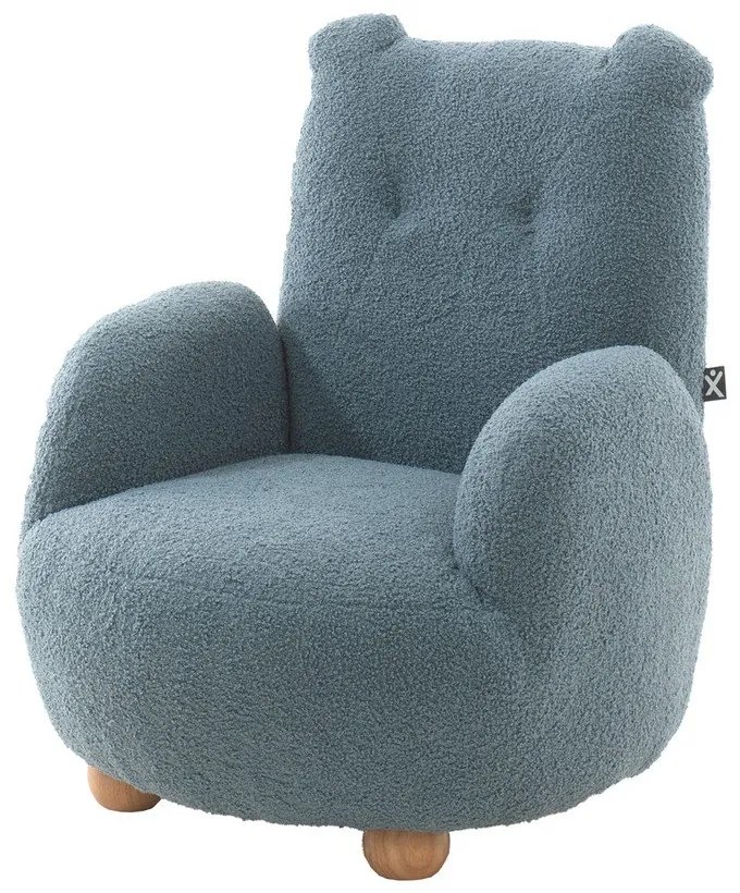 Син детски стол от букле Rocky – Vipack