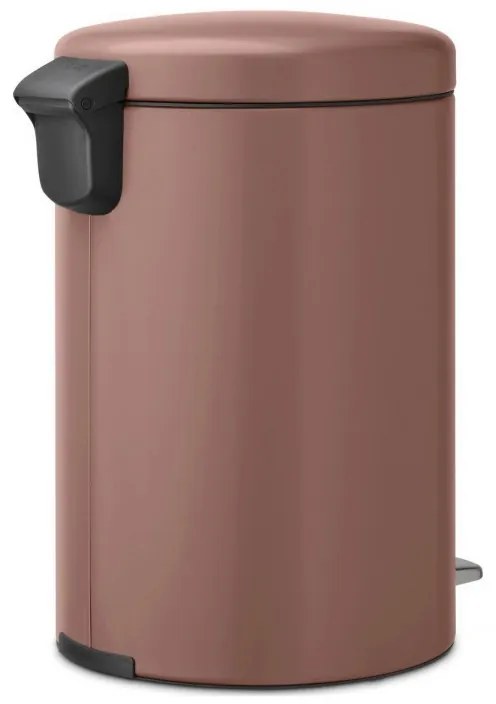 Кош за боклук с педал Brabantia NewIcon 1008849, 20 л, Плавно затваряне, Противоплъзгаща основа, Сатенено покритие, Кафяв