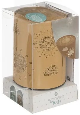 Детска нощна лампа с батерии atmosphera, 13 cm, Охра