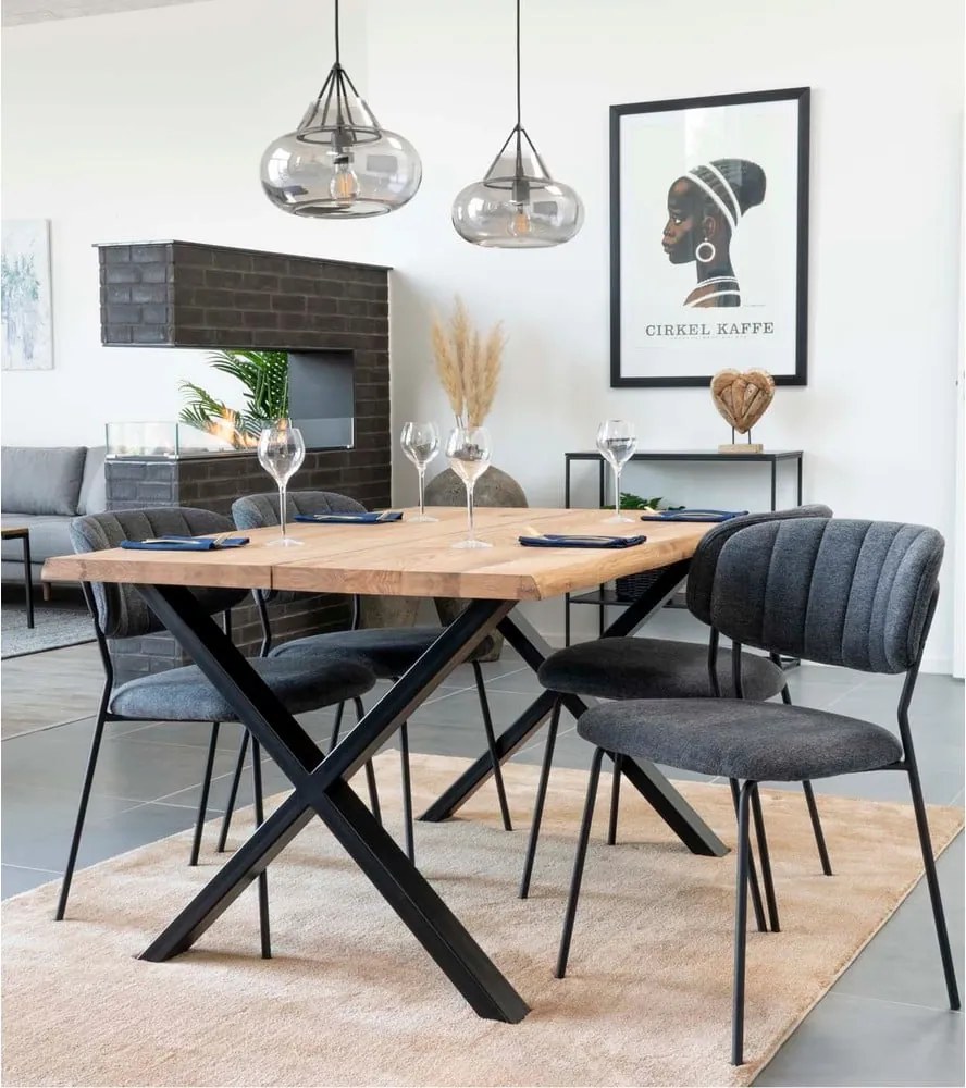 Трапезна маса с плот от масивен дъб , 140 x 95 cm Toulon - House Nordic