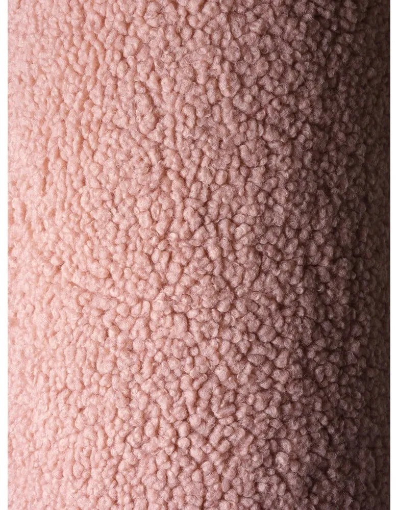 Розов детски пуф от букле Round – Wigiwama