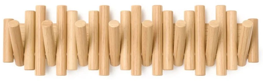 Стенна закачалка от масивен бор в естествен цвят 61 cm Picket – Umbra