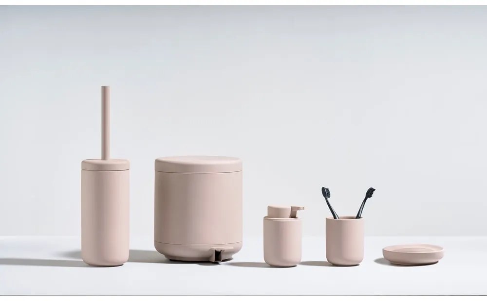 Светлорозова порцеланова сапунерка Ume - Zone