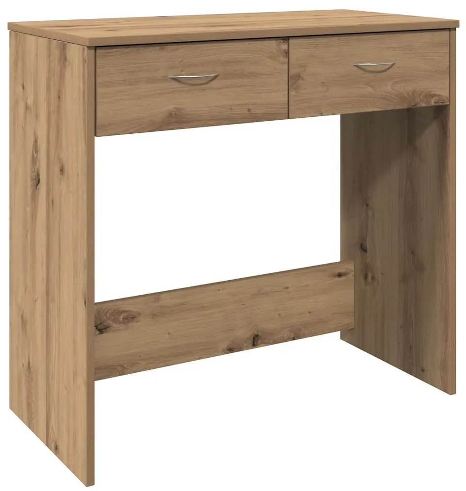 855993 vidaXL Бюро, дъб артизан, 80x40x75 см, инженерно дърво