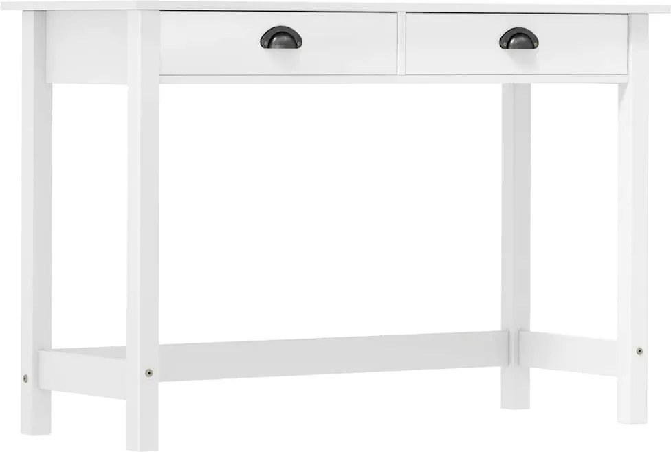 288992 vidaXL Конзолна маса Hill с 2 чекмеджета 110x45x74 см бор масив