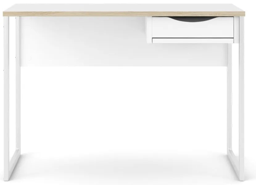 Бяла работна маса , 110 x 48 cm Function Plus - Tvilum