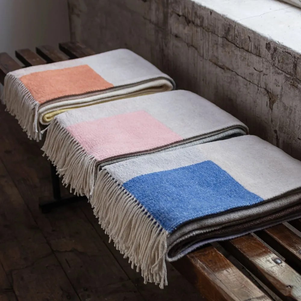 Одеяло в лавандулов и бежов цвят 125x190 cm Brick – Mette Ditmer Denmark