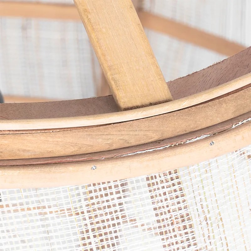 Смарт висяща лампа кафява 50 см вкл. Wifi G95 - Pascal