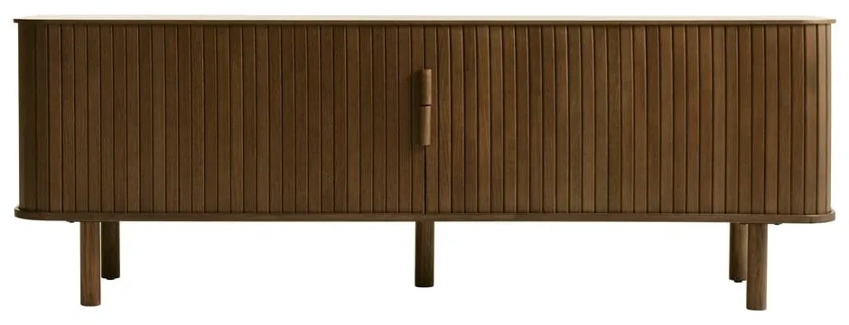 Кафява телевизионна маса от дъб 56x160 cm Cavo - Unique Furniture