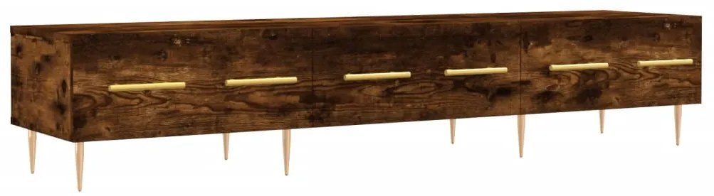 829145 vidaXL ТВ шкаф, опушен дъб, 150x36x30 см, инженерно дърво