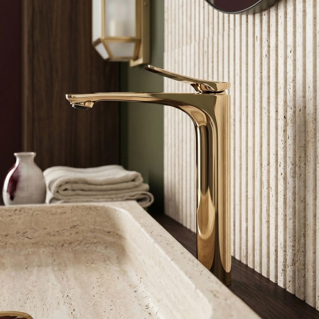 Смесител за мивка PREMIUM Rea Vision Gold High