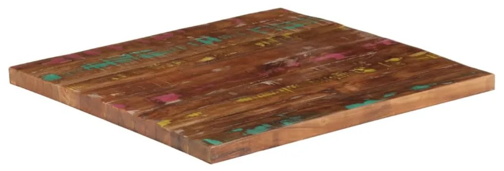 371138 vidaXL Плот за маса 70x70x3,8 см квадратен регенерирано дърво масив