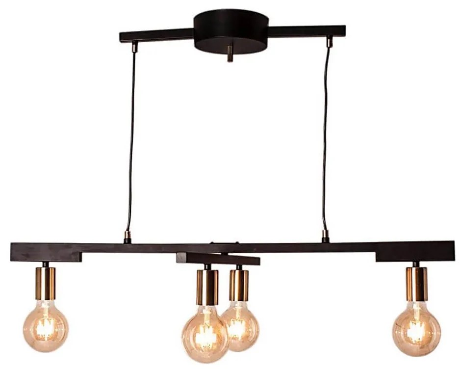 ByRydens 4201030-4002 - Подвесен полилей ZEONA на кабел 4xE27/5W/230V