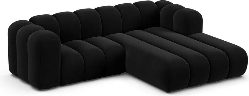 Антрацитен ъглов диван (десен ъгъл) Lupine – Micadoni Home