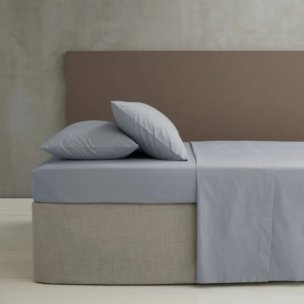 Сив чаршаф от перкал 180x260 cm Easy Iron Percale – Catherine Lansfield