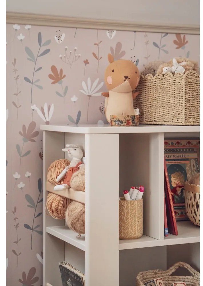 Бежов детски шкаф за книги 120x40 cm Miloo - Pinio