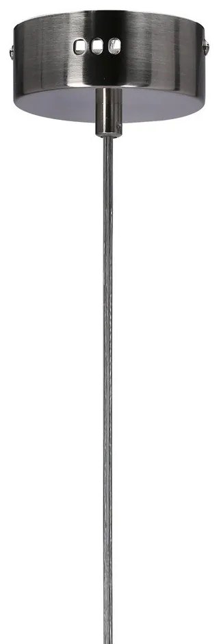 Лилаво LED висящо осветително тяло със стъклен абажур Lukka – Candellux Lighting