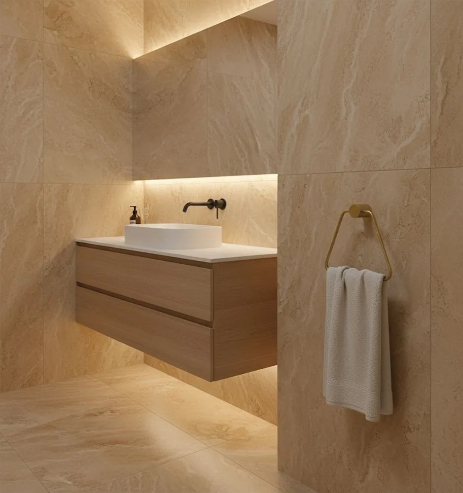 Закачалка за баня Tomi 5810 Brush Gold