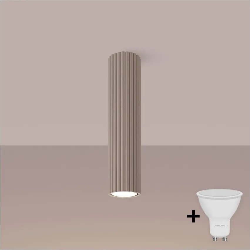 Brilagi - LED точково осветително тяло CRESTO 1xGU10/10W/230V 30 cm taupe