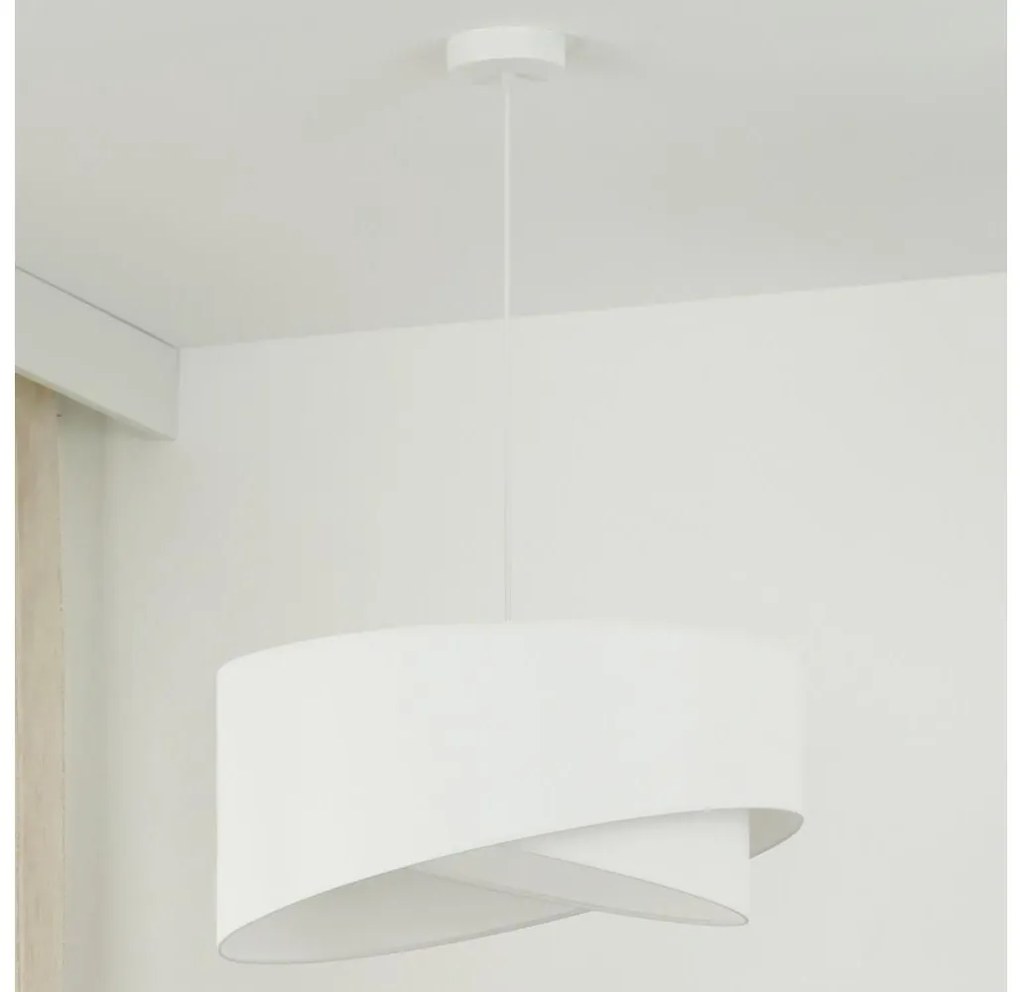 LED Пендел LYRA 1xE27/15W/230V бял