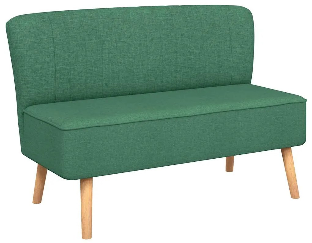 244073 vidaXL Диван, плат, 117x55,5x77 см, зелен