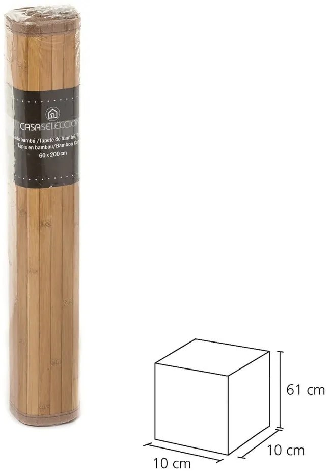 Сива бамбукова пътека 60x200 cm – Casa Selección